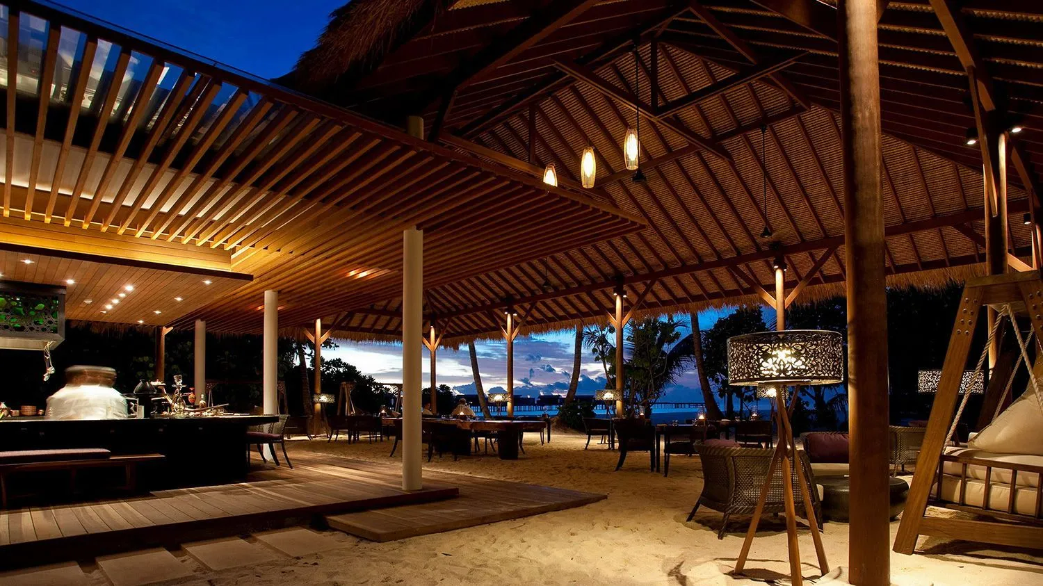 Kristallklares Wasser am Park Hyatt Hadahaa