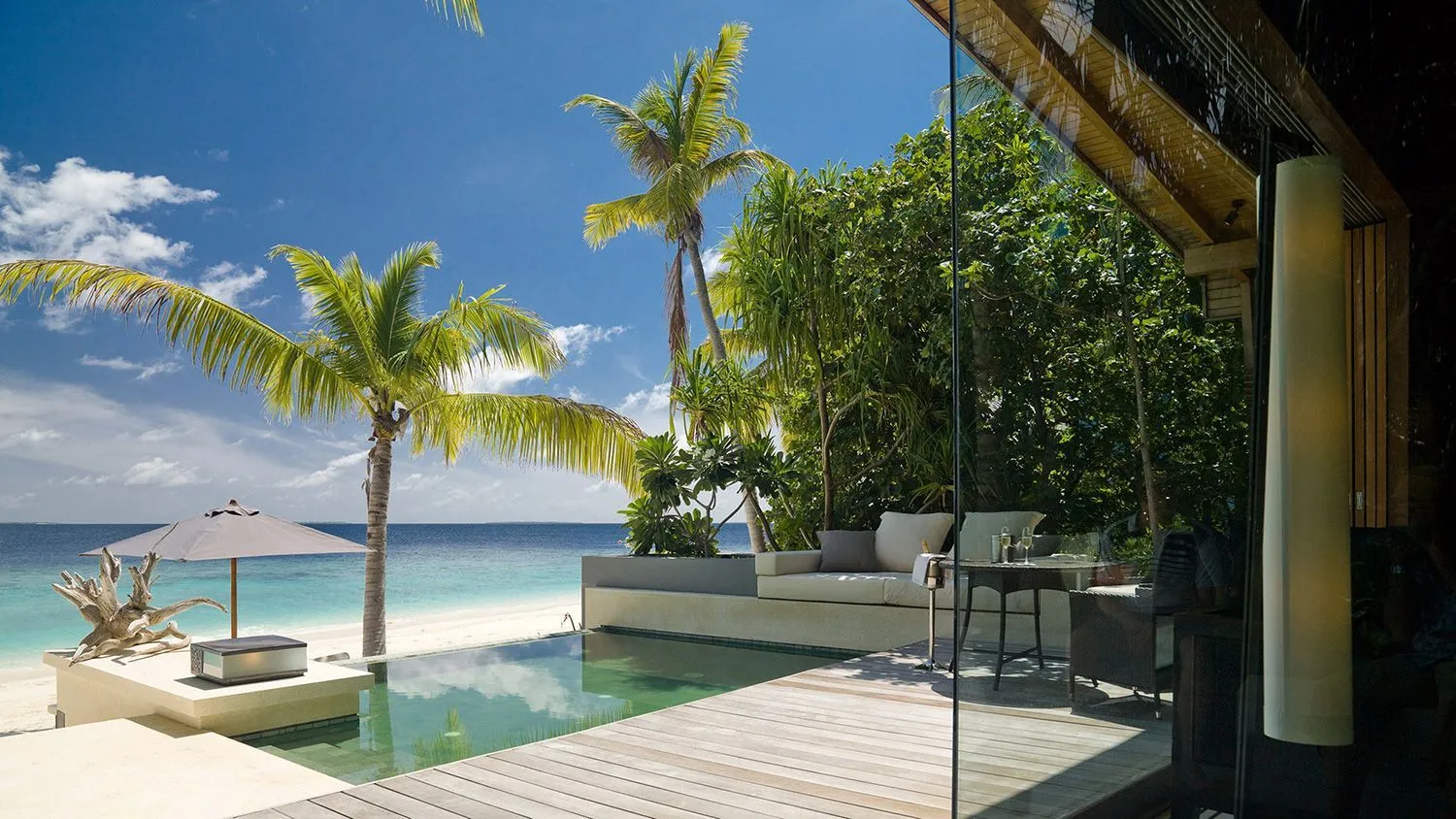 Sonnenuntergang am Park Hyatt Hadahaa